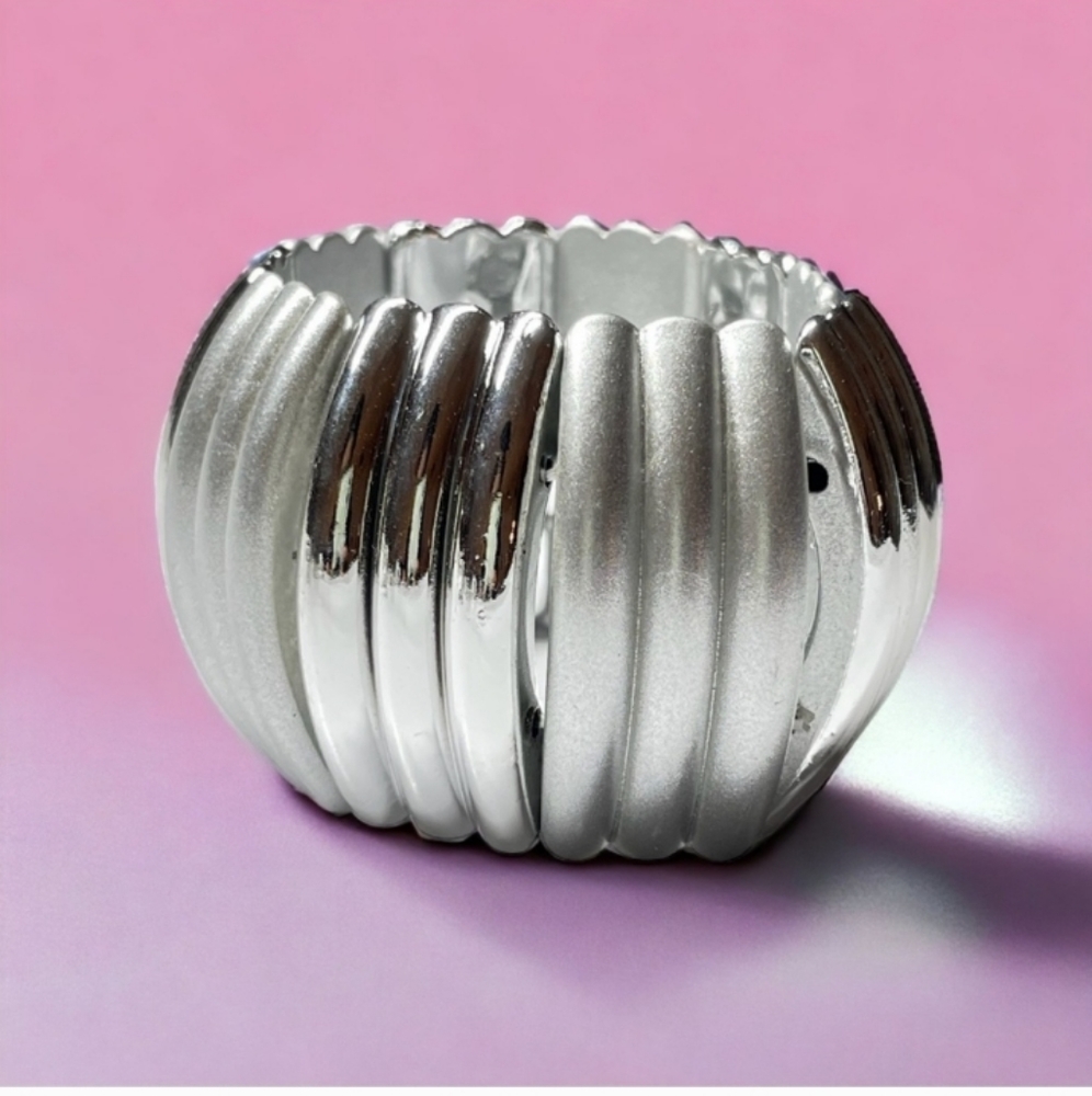 Women's silver cuff bracelet